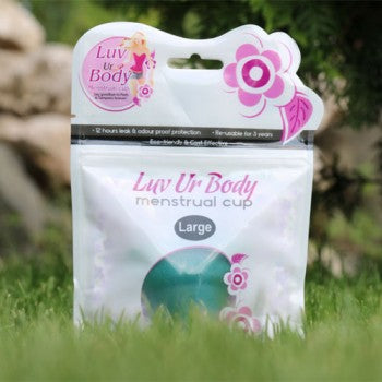 Luv Ur Body Menstrual Cup Large Sized Dark Green Cup