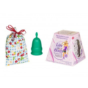 Luv Ur Body Menstrual Cup Large Sized Dark Green Cup